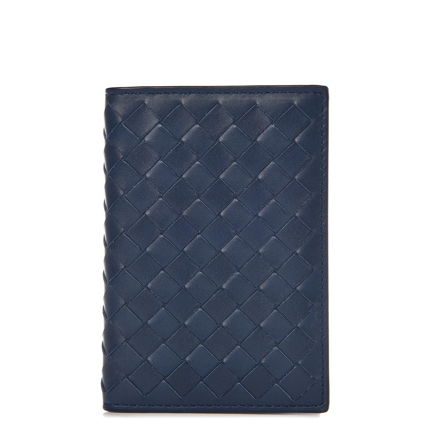 Bottega Veneta Intrecciato VN Card Case Blue 1 of 8