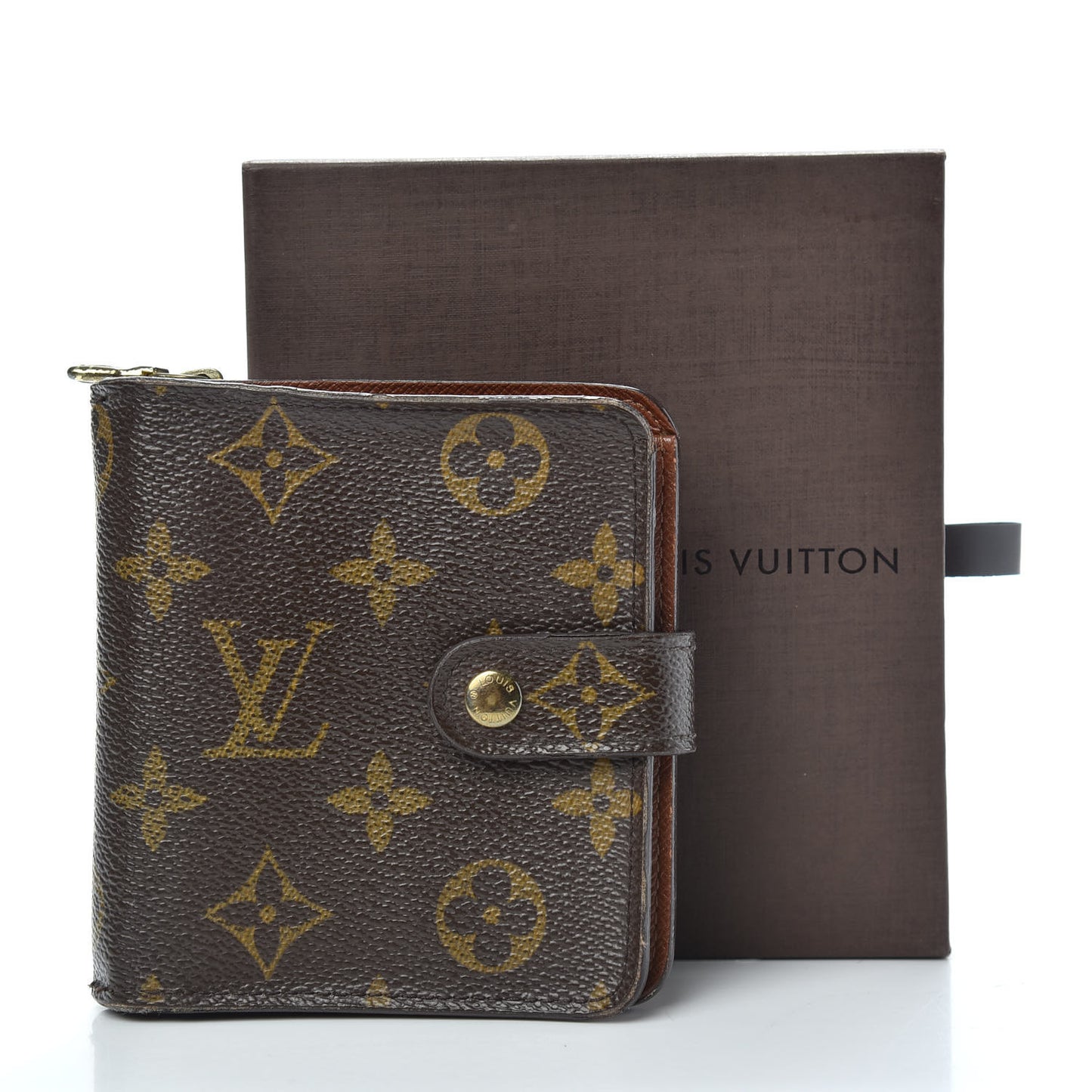 Monogram Compact Zippe Zipped Wallet