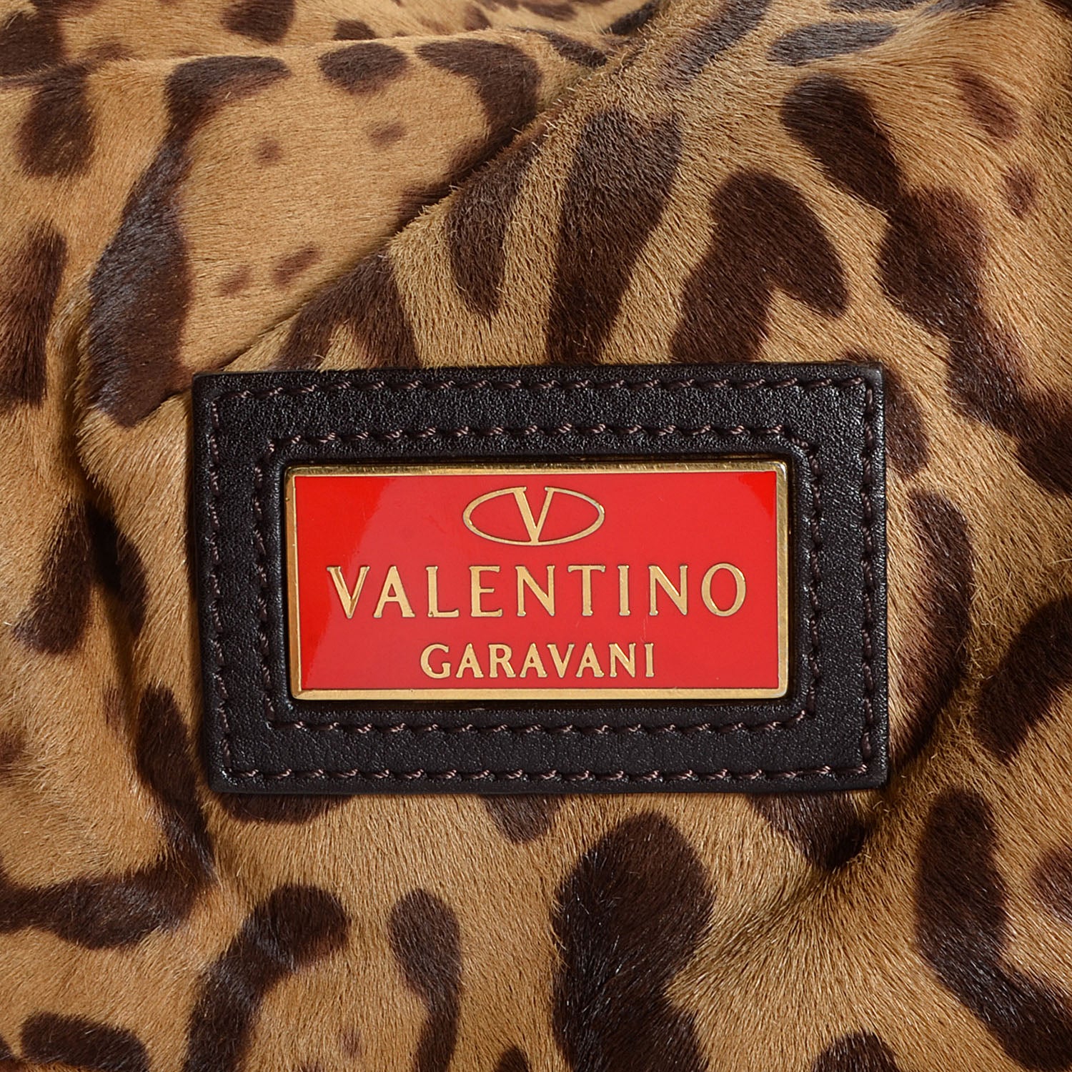 Valentino Garavani Pony Hair Leopard Nuage Hobo 5 of 9