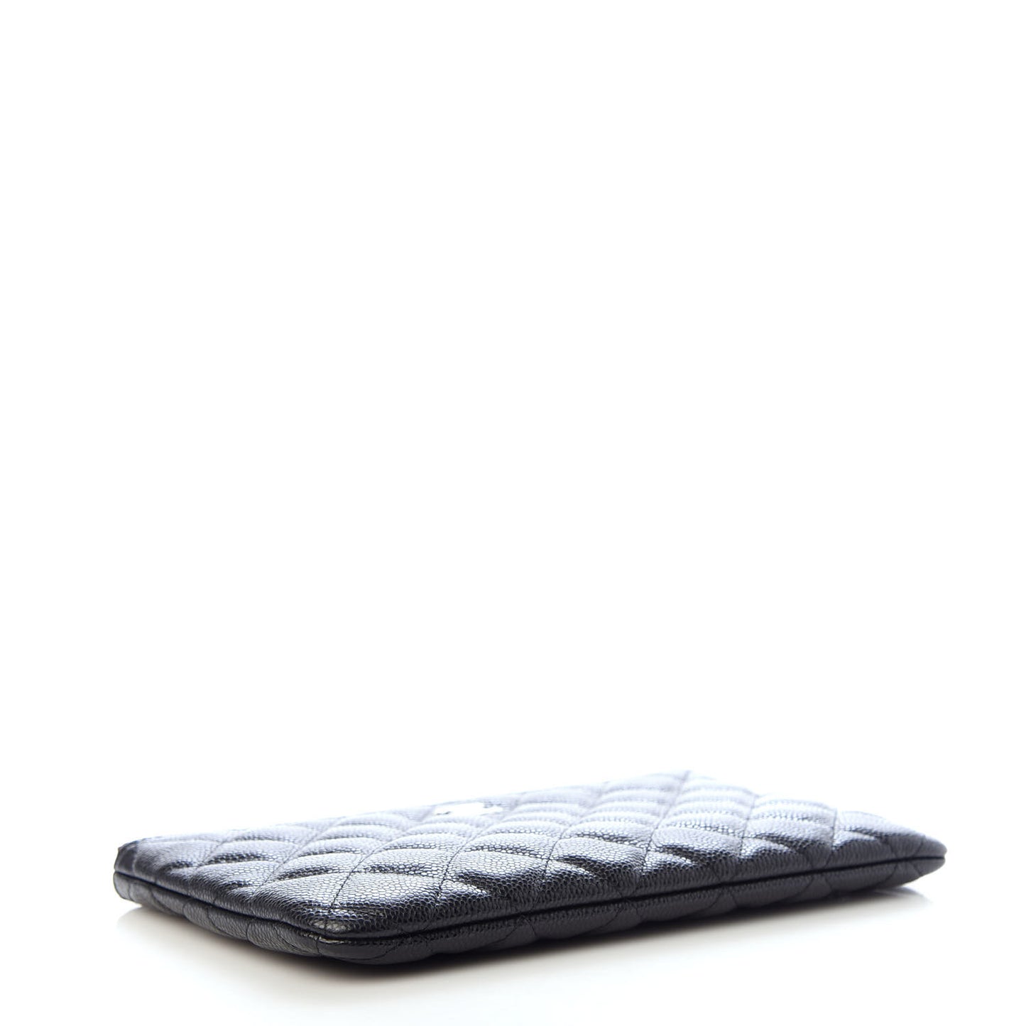 Caviar Quilted Cosmetic Case Black