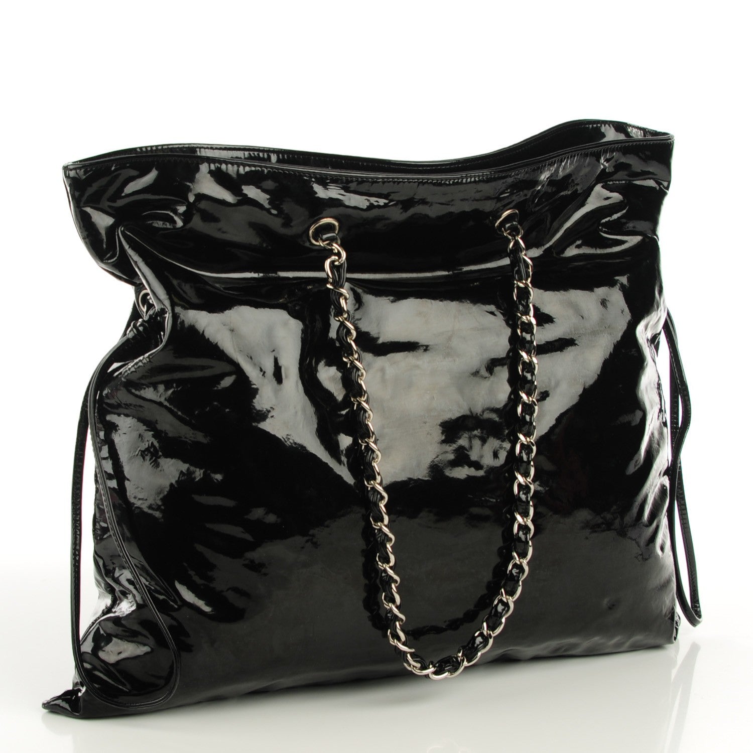 Chanel Patent Bonbons Shopper Tote Black 2 of 7