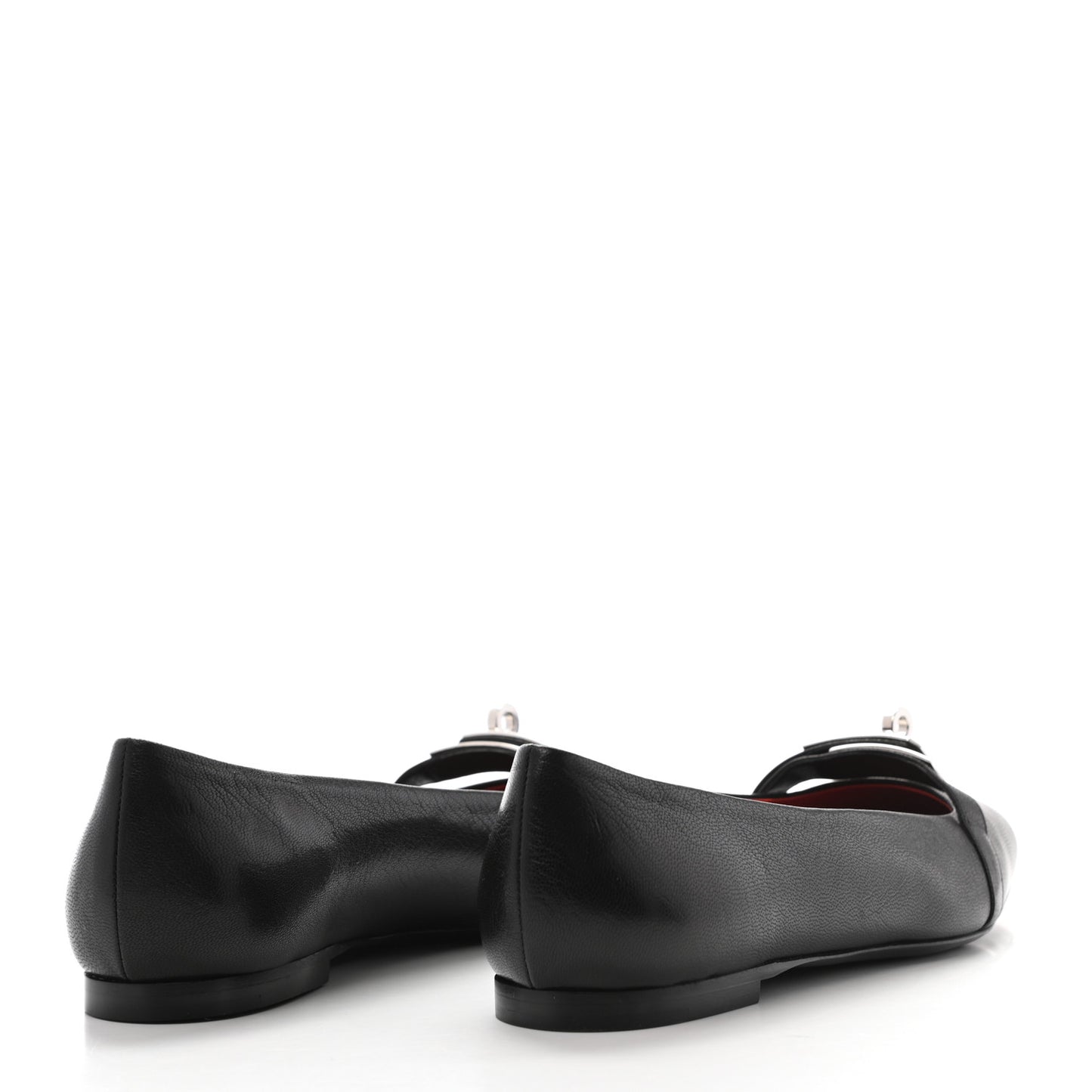 Goatskin Bilbao Ballerina Flats 36.5 Black