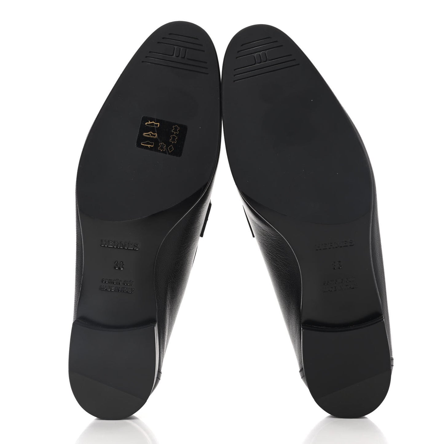 Goatskin Womens Paris Loafers 38 Black