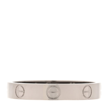 Cartier 18K White Gold 3.5mm LOVE Wedding Band Ring 58 8.5 1 of 4