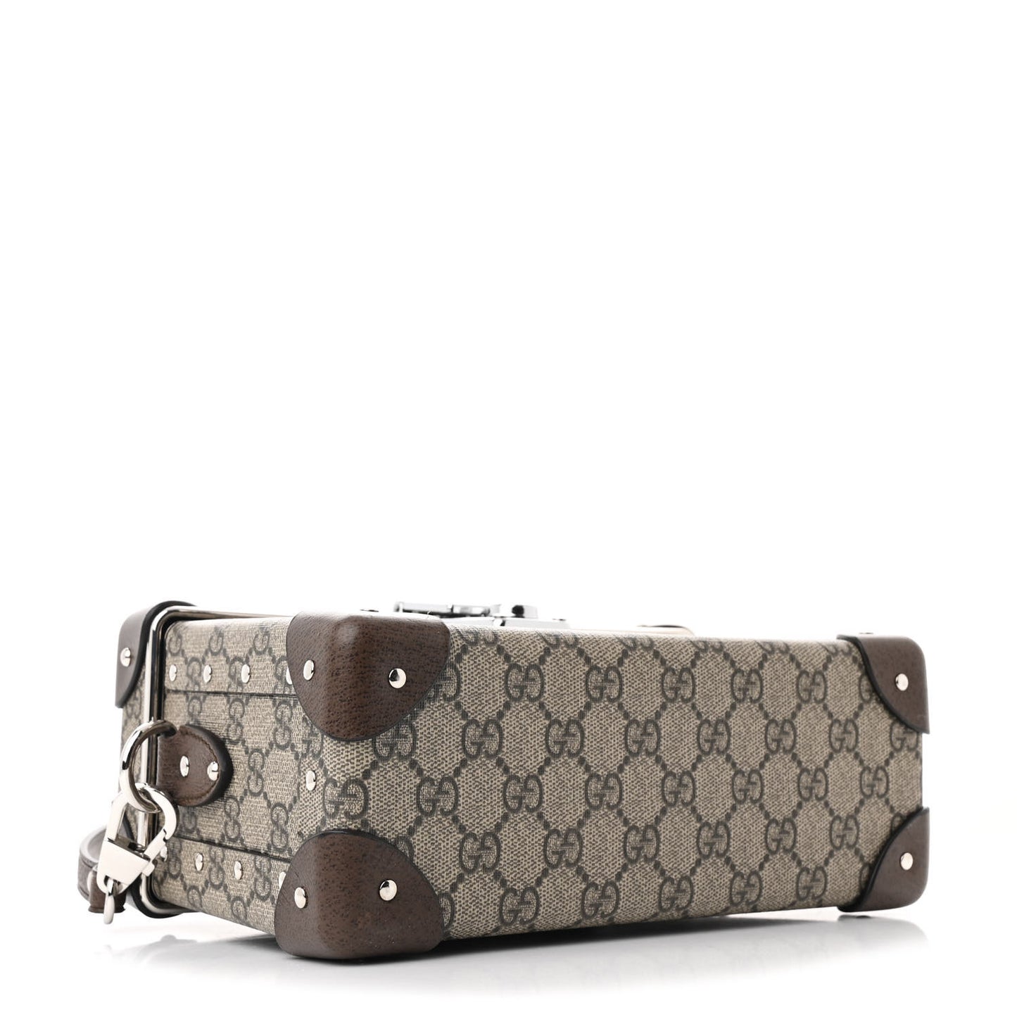 GG Supreme Monogram Globe-Trotter Beauty Case Brown