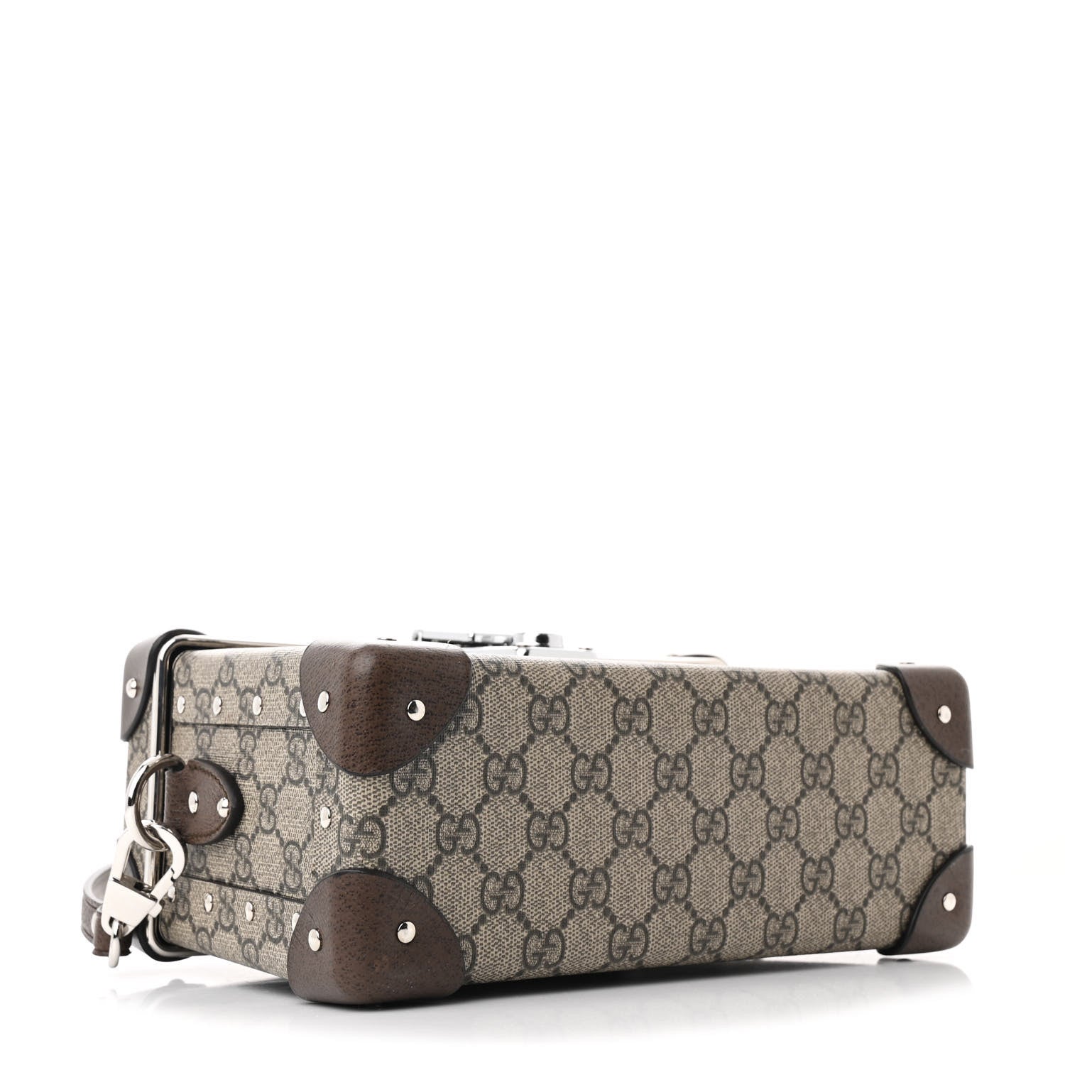Gucci GG Supreme Monogram Globe-Trotter Beauty Case Brown 4 of 10