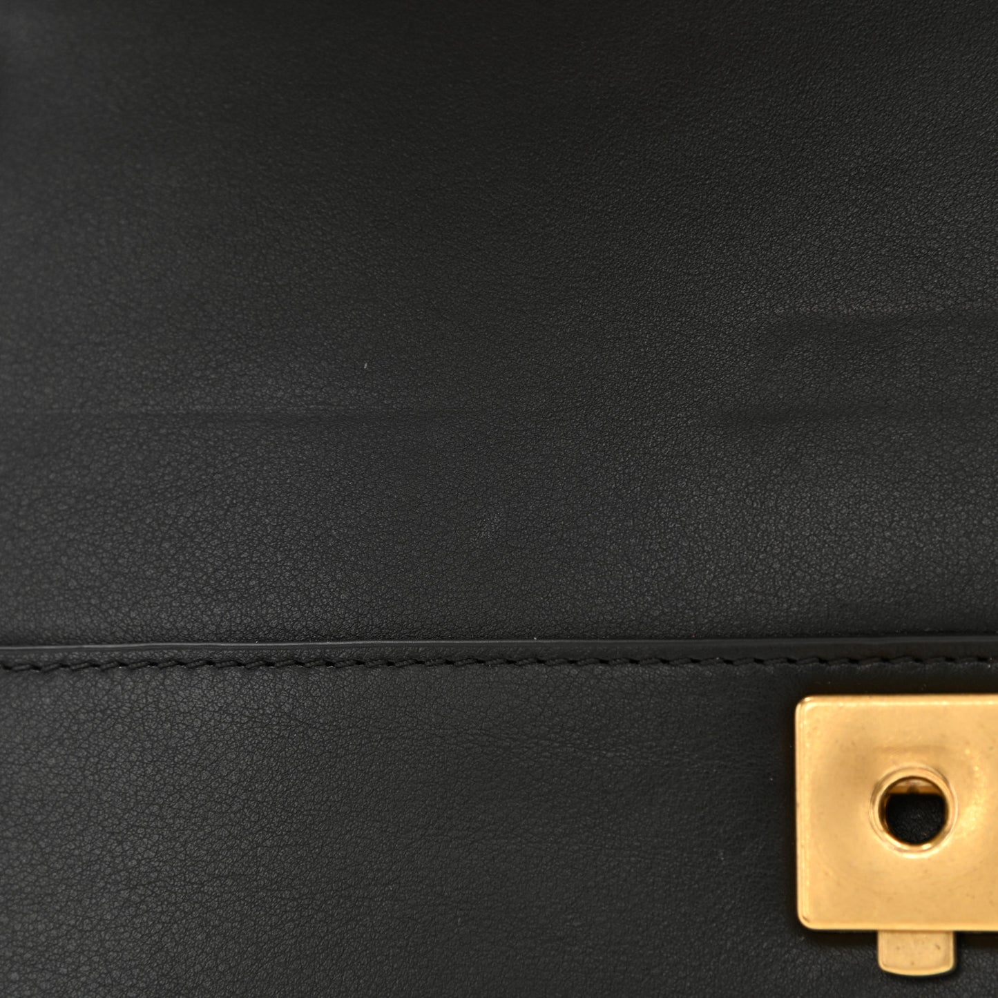 Calfskin Sylvie Web Small Queen Margaret Top Handle Bag Black