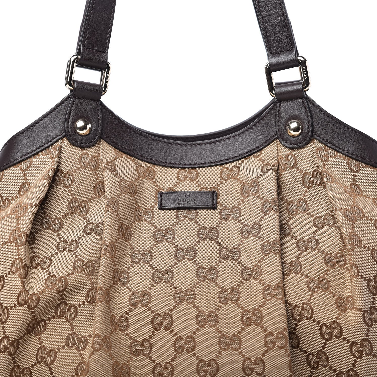 Gucci Monogram Shoulder Bag Dark Brown 10 of 10
