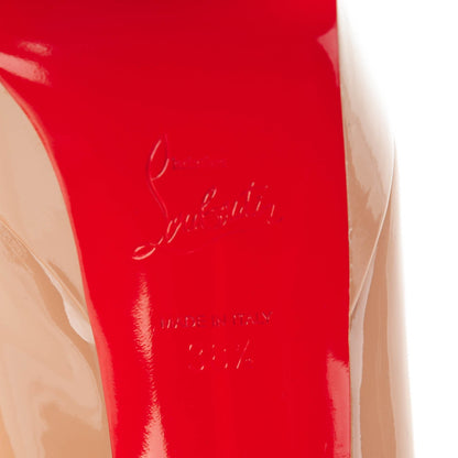 Christian Louboutin Patent Bianca 120 Pumps 38.5 Nude 6 of 6