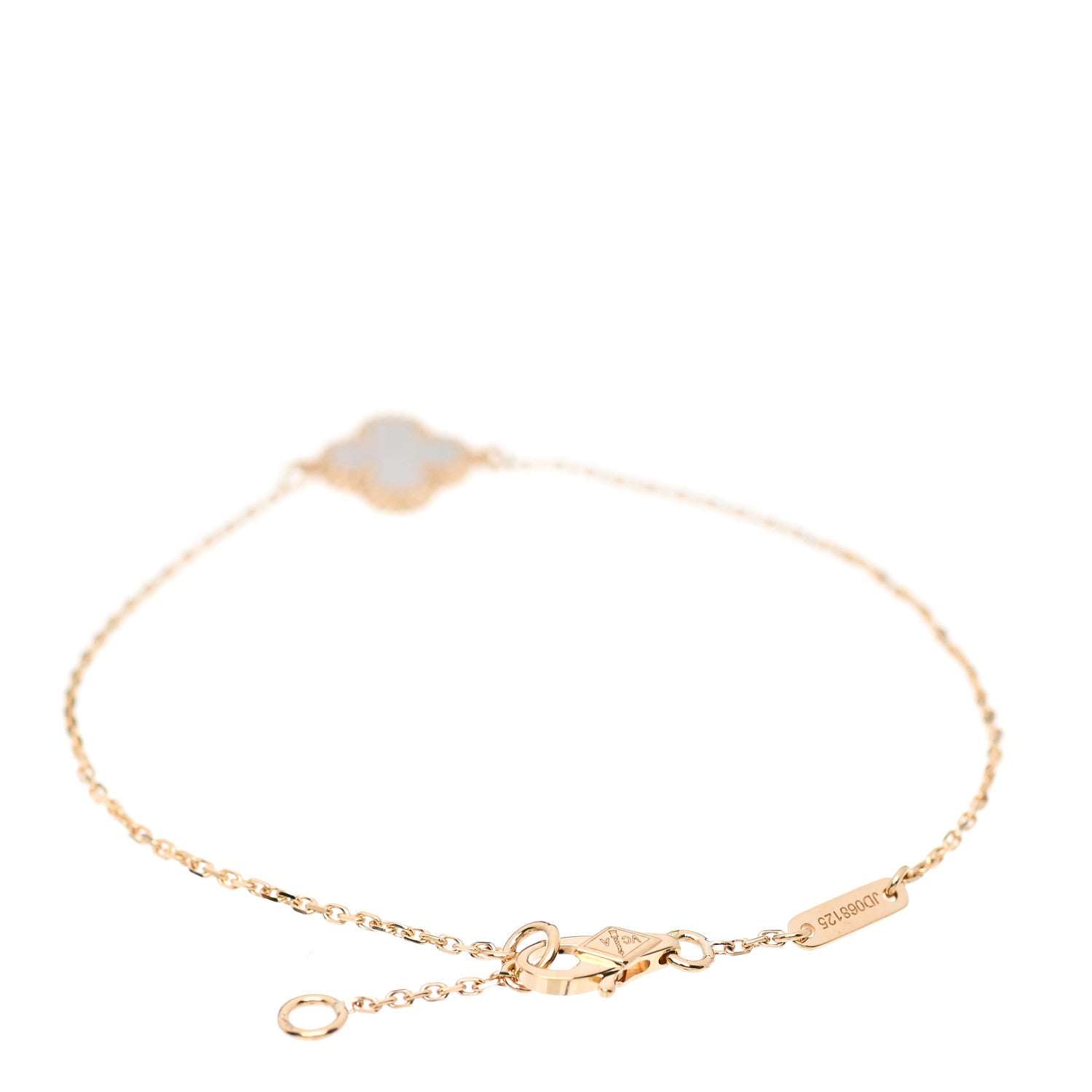 Van Cleef & Arpels 18K Yellow Gold Mother of Pearl Sweet Alhambra Bracelet 2 of 5