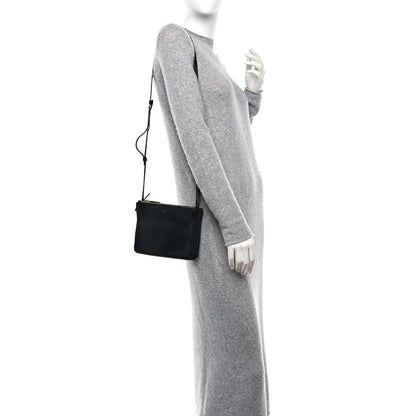 Celine Lambskin Small Trio Crossbody Bag Black 2 of 12