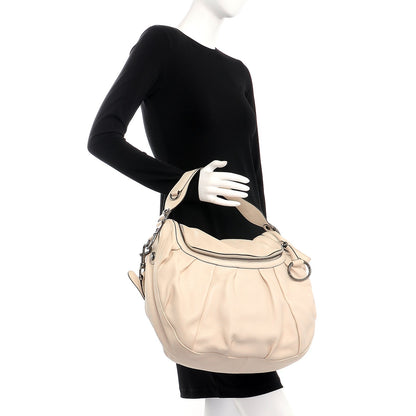 Gucci Pebbled Calfskin Medium Icon Bit Shoulder Bag Ivory 3 of 11