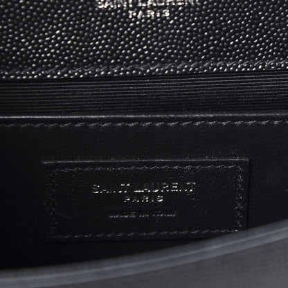 Saint Laurent Grain De Poudre Small Monogram Kate Satchel Black 8 of 10