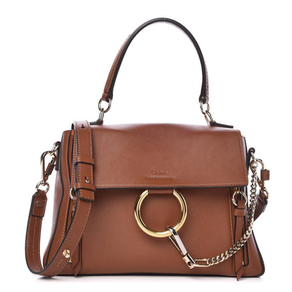 Chloe Calfskin Small Faye Day Shoulder Bag Tan 1 of 8