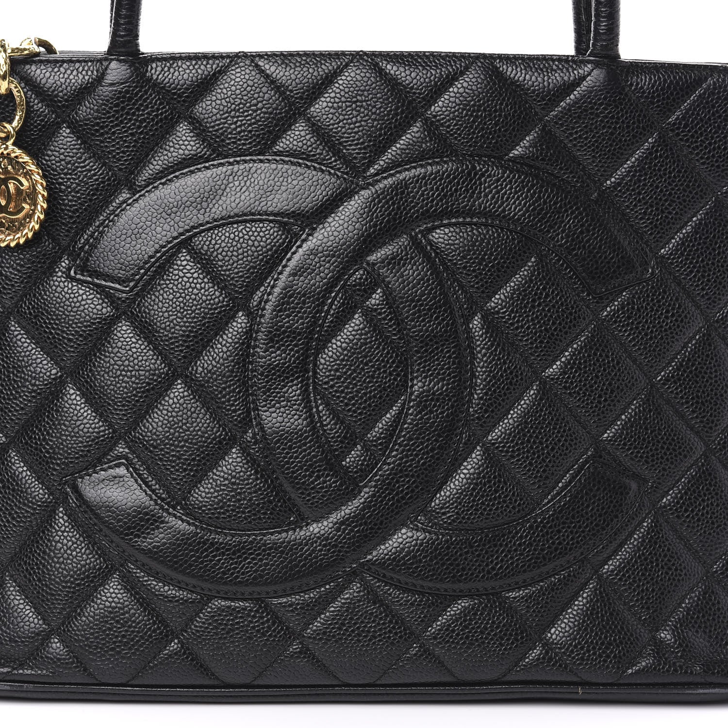 Chanel Caviar Quilted Medallion Tote Black 11 of 11