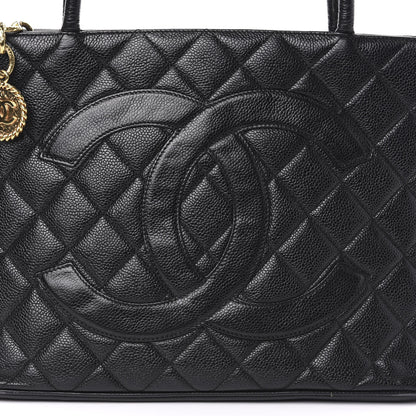 Chanel Caviar Quilted Medallion Tote Black 11 of 11