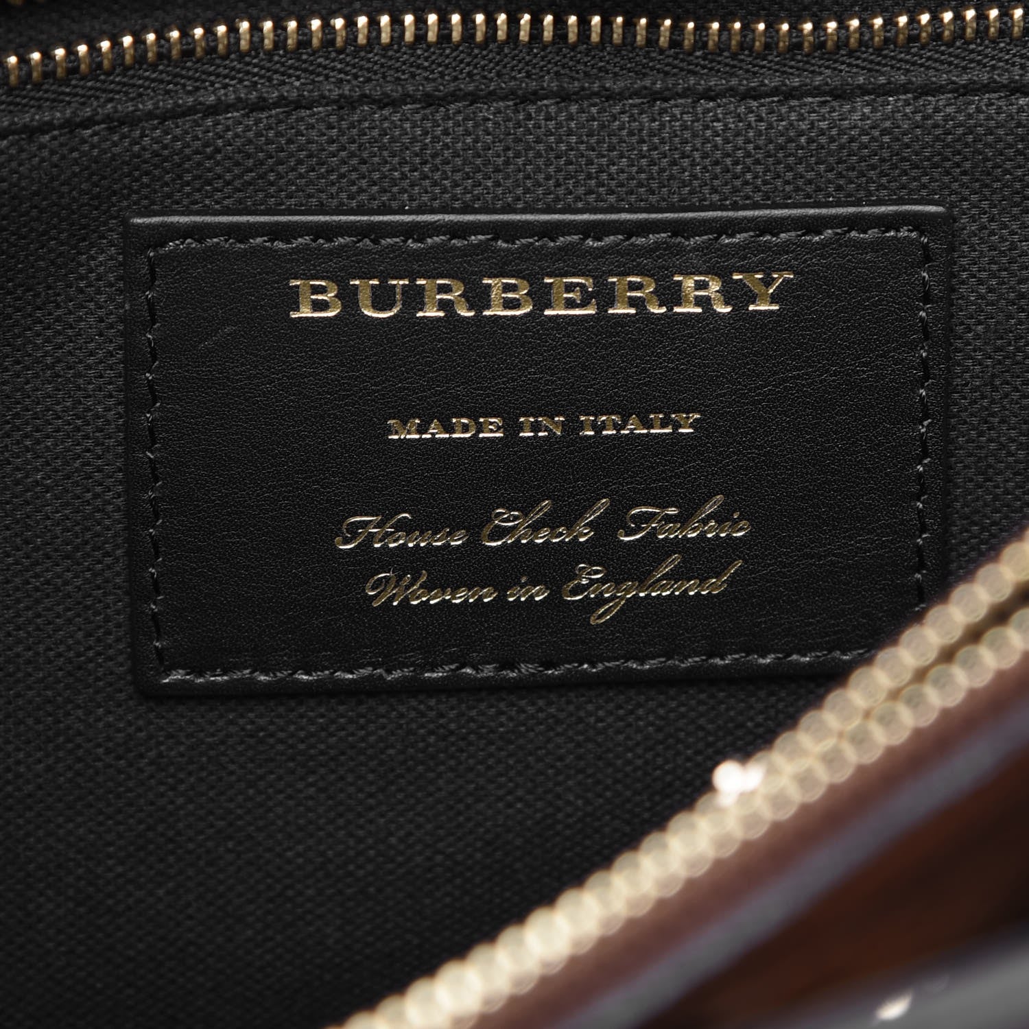 Burberry Grainy Calfskin House Check Medium Banner Tote Tan 6 of 9