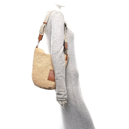 Loewe Raffia Mini Slit Tote Bag Natural Tan 2 of 11