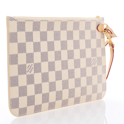 Louis Vuitton Damier Azur Neverfull MM GM Pochette 3 of 6