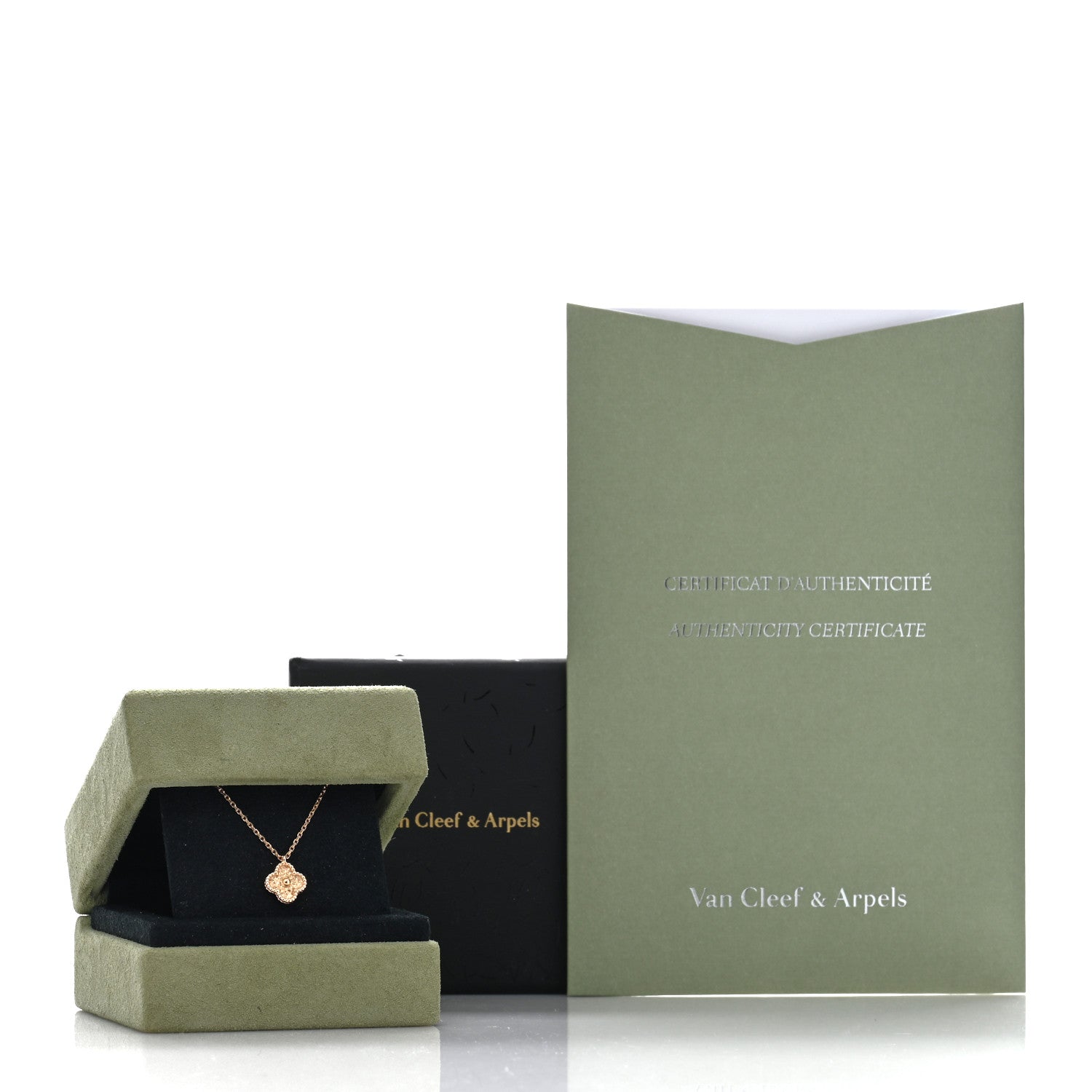 Van Cleef & Arpels VAN CLEEF & ARPELS 18K Rose Gold Sweet Alhambra Pendant Necklace 5 of 5