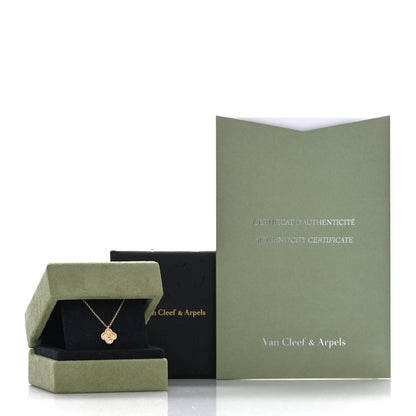 Van Cleef & Arpels VAN CLEEF & ARPELS 18K Rose Gold Sweet Alhambra Pendant Necklace 5 of 5