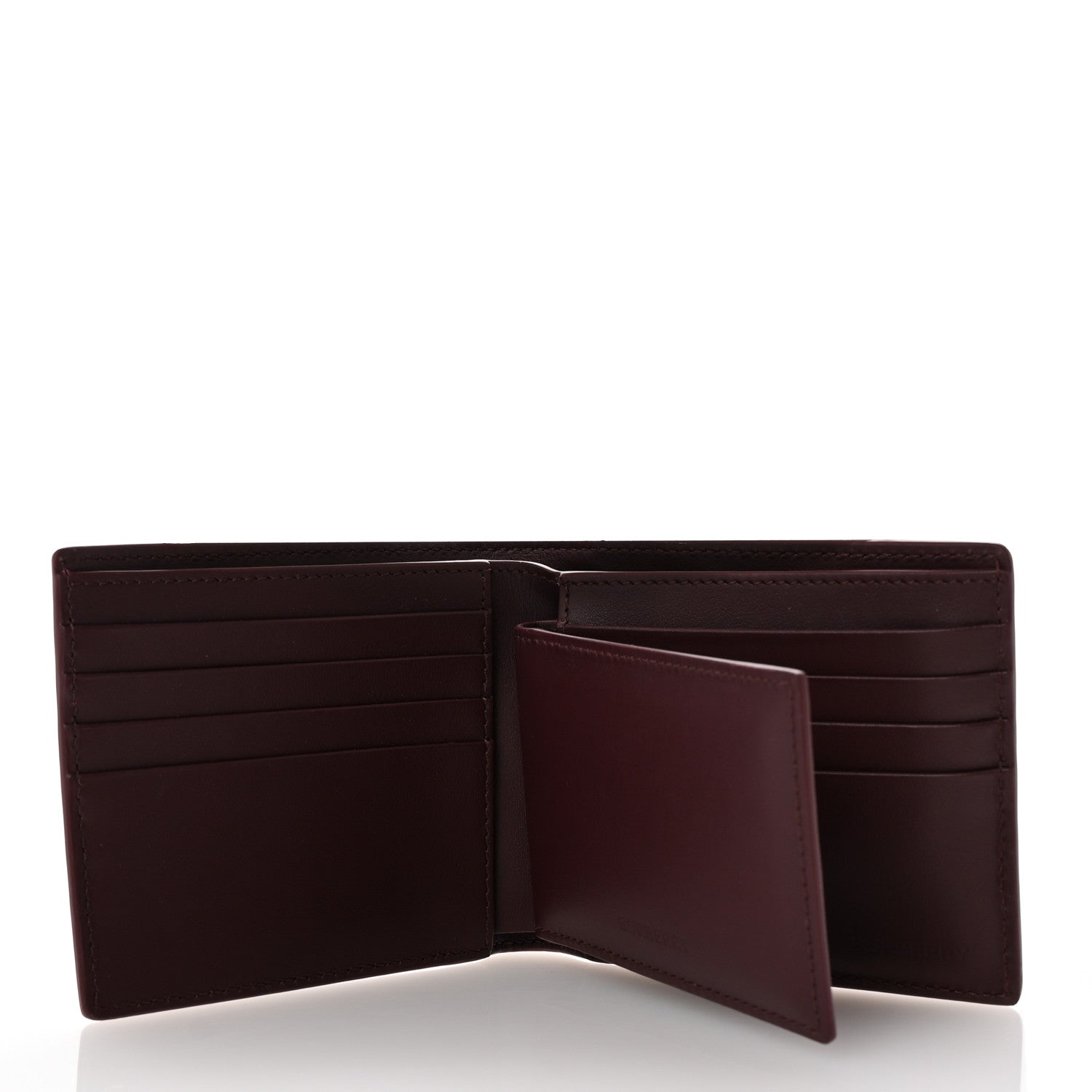 Burberry Calfskin Logo Ronan Bi-Fold Wallet Oxblood 5 of 6