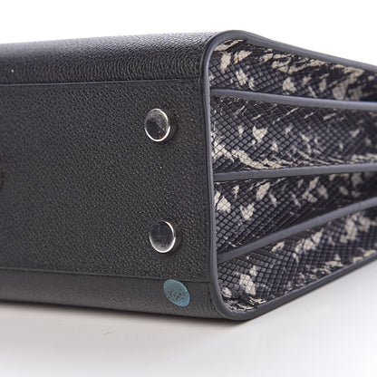 Saint Laurent Grained Calfskin Python Embossed Nano Sac De Jour Black 9 of 11