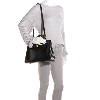 Hermes Box Kelly Retourne 32 Black 2 of 21