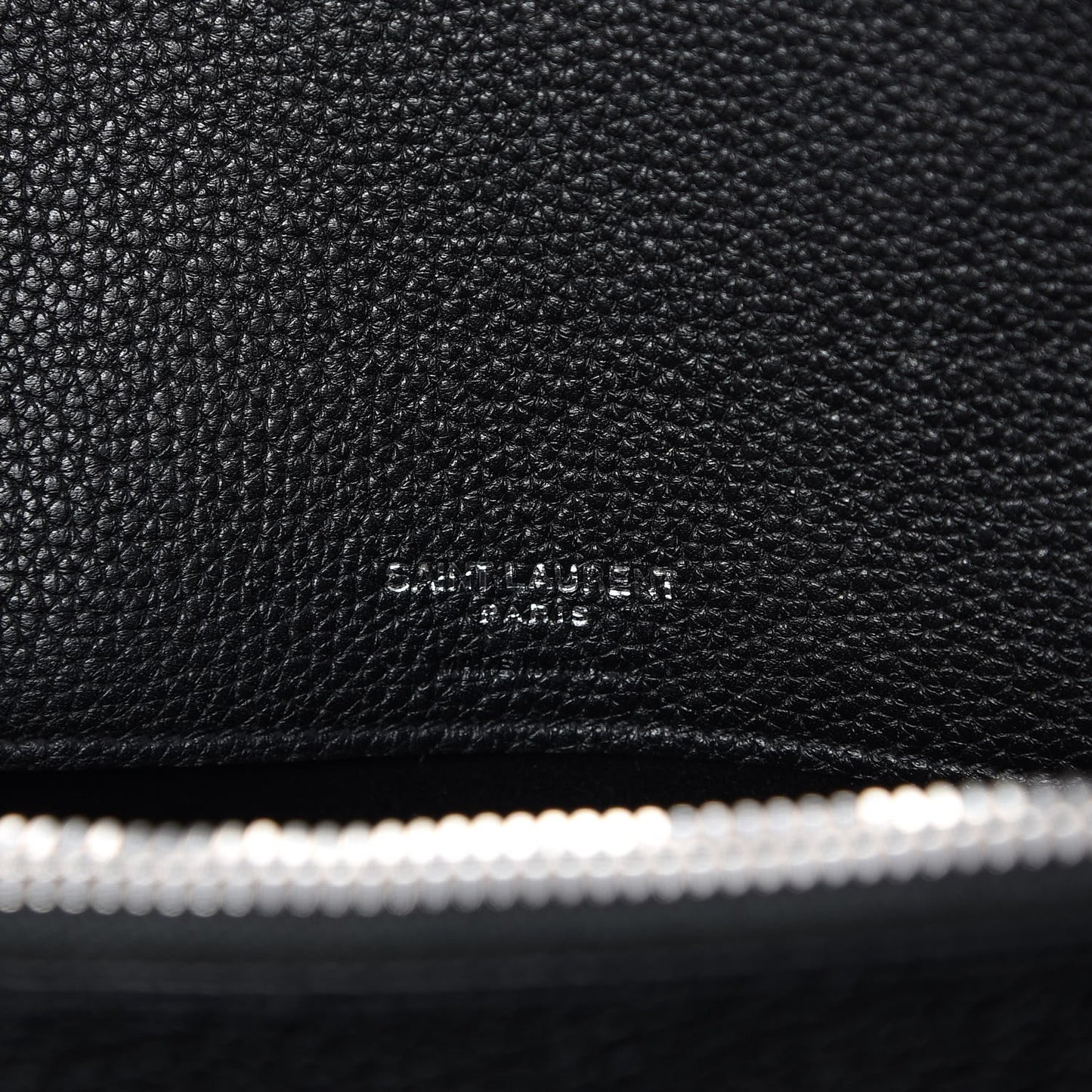 Grained Calfskin Medium Souple Sac De Jour Black