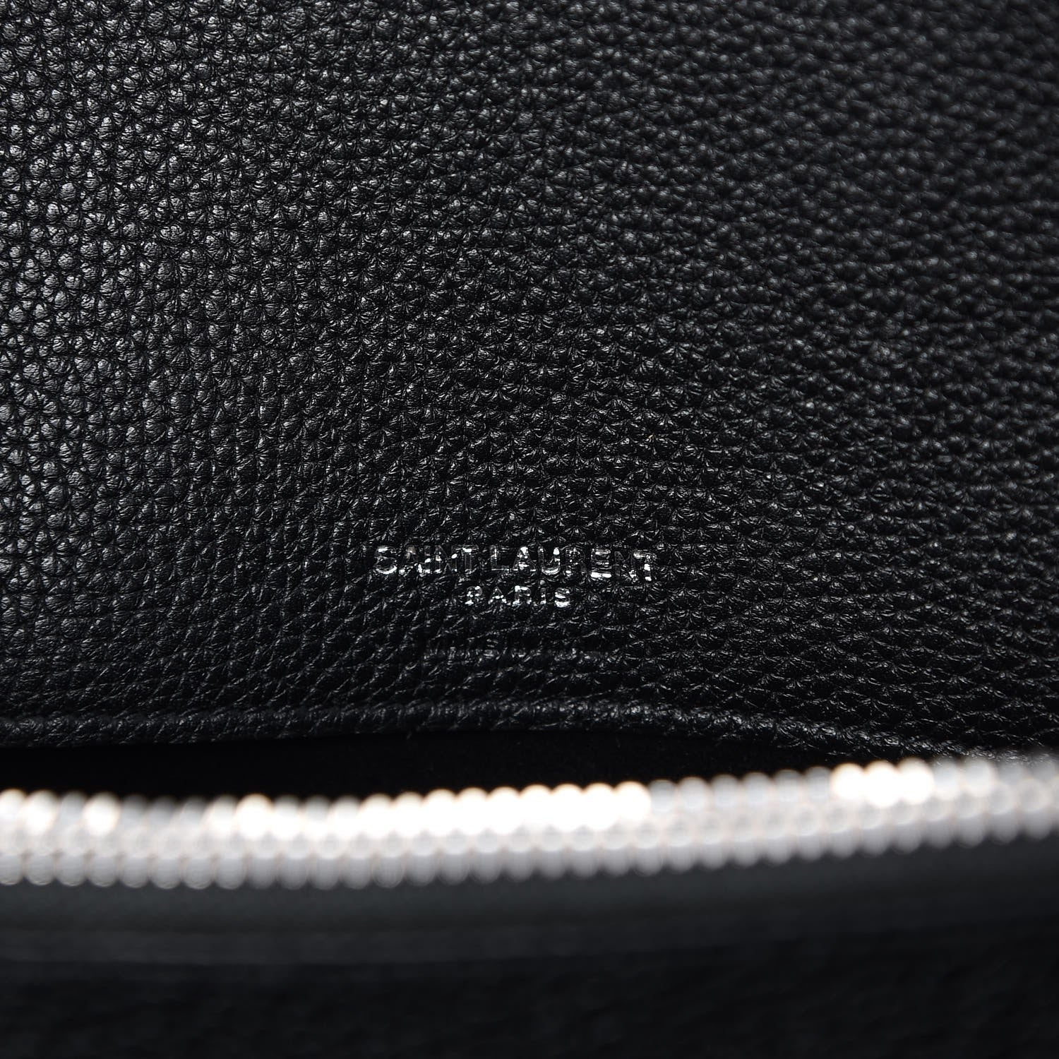 Saint Laurent Grained Calfskin Medium Souple Sac De Jour Black 6 of 6