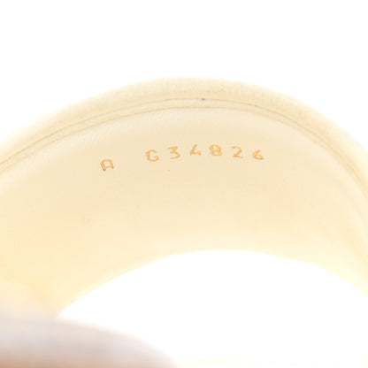 Chanel Tweed Cork CC Chain Mule Sandal 40.5 White 8 of 9