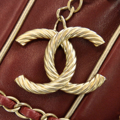 Chanel Lambskin Constructivism Tote Red 5 of 8