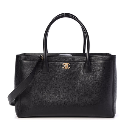 Chanel Calfskin Cerf Executive Shopper Tote Black 1 of 11