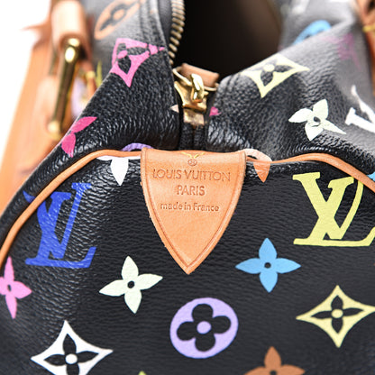 Louis Vuitton Monogram Multicolor Speedy 30 Black 5 of 17