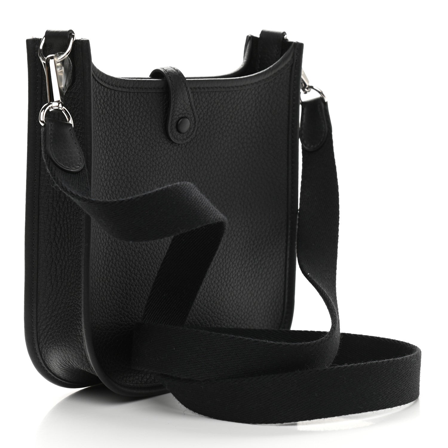 Hermes Taurillon Clemence Evelyne TPM Black 3 of 9