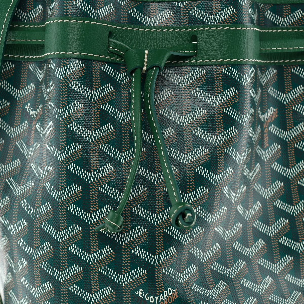 Goyard Goyardine Petit Flot Bucket Bag PM Green 7 of 9