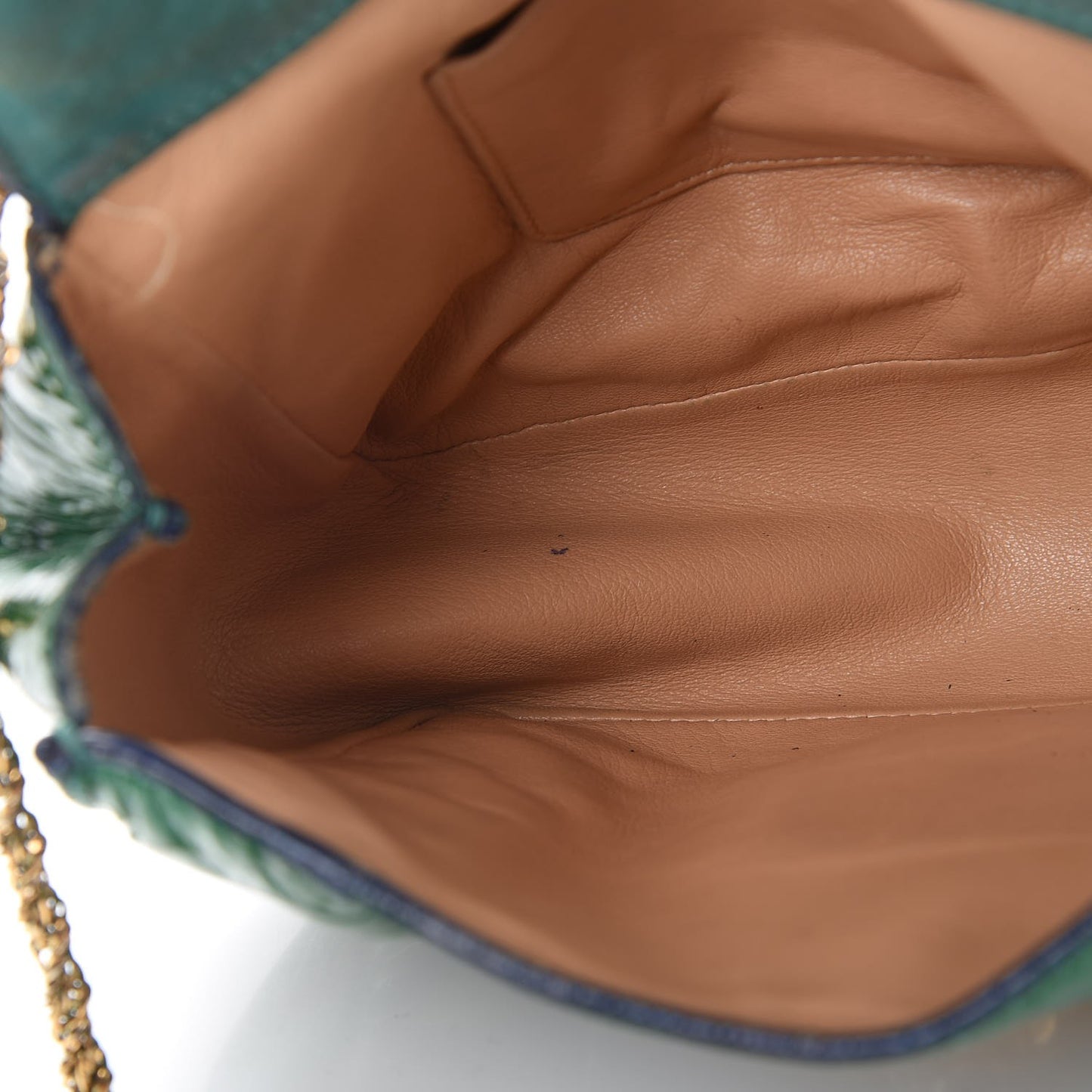 Patent Calfskin Small Elsie Shoulder Bag Green