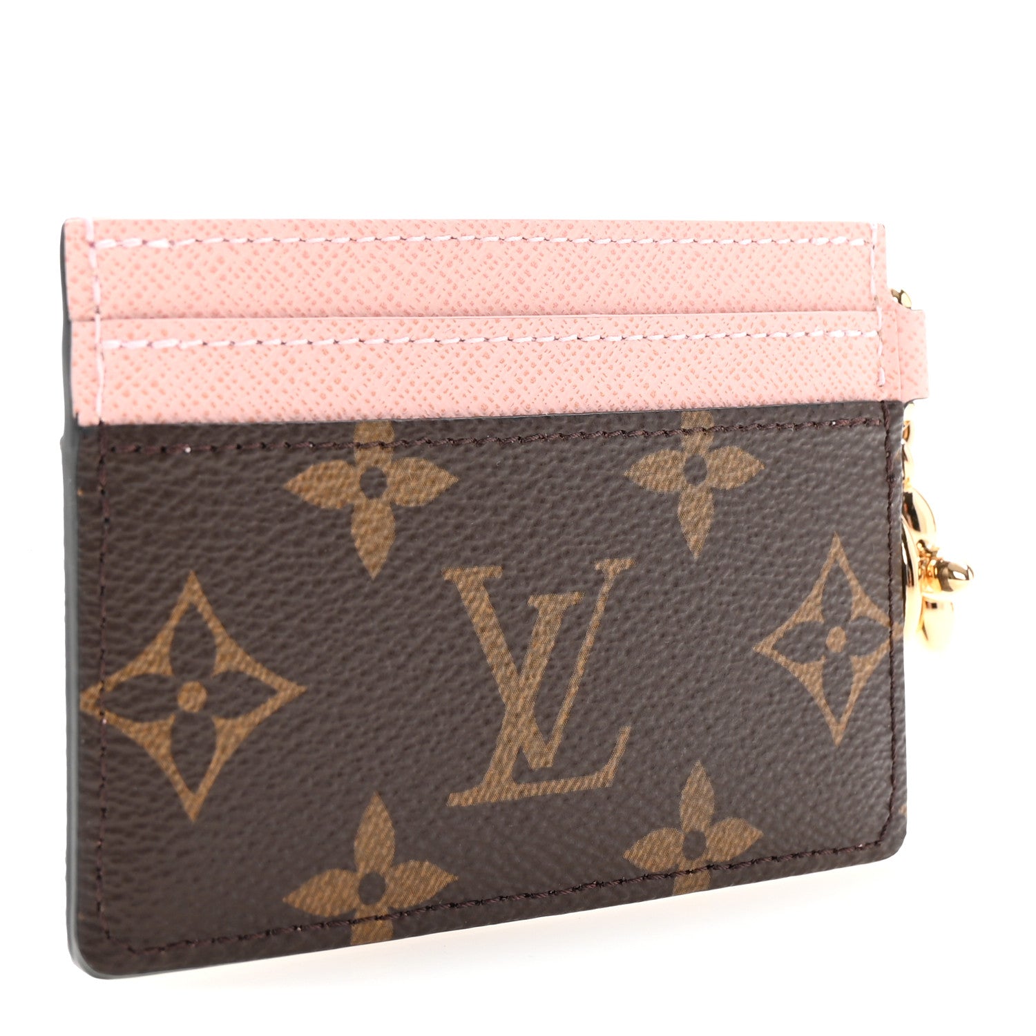 Louis Vuitton Monogram LV Charms Card Holder Rose Ballerine 3 of 7
