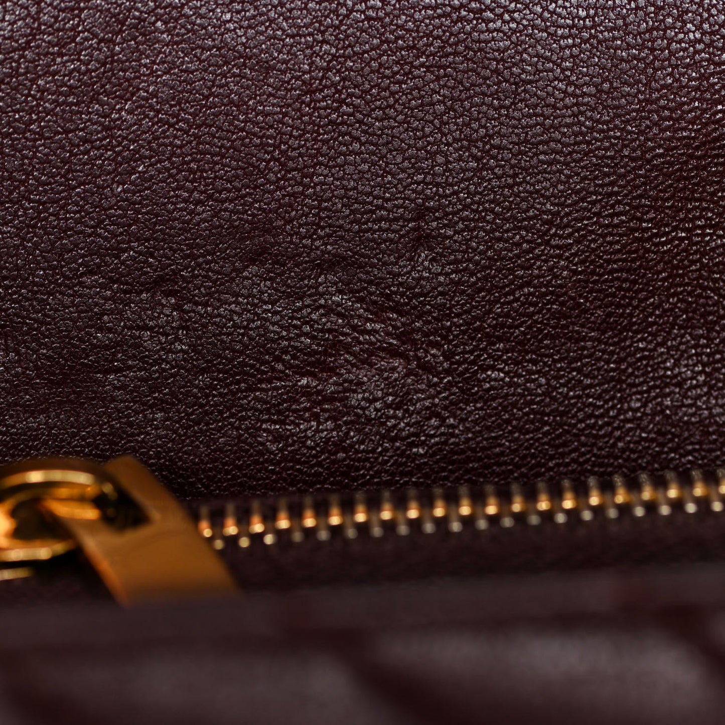 Sheepskin Matelasse Chevron Monogram Large College Satchel Bordeaux