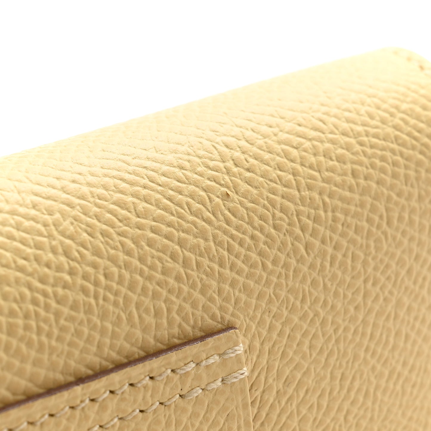 Epsom Constance Slim Wallet Jaune Poussin
