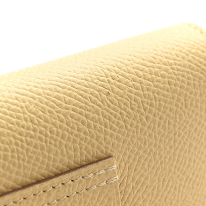 Hermes Epsom Constance Slim Wallet Jaune Poussin 10 of 10