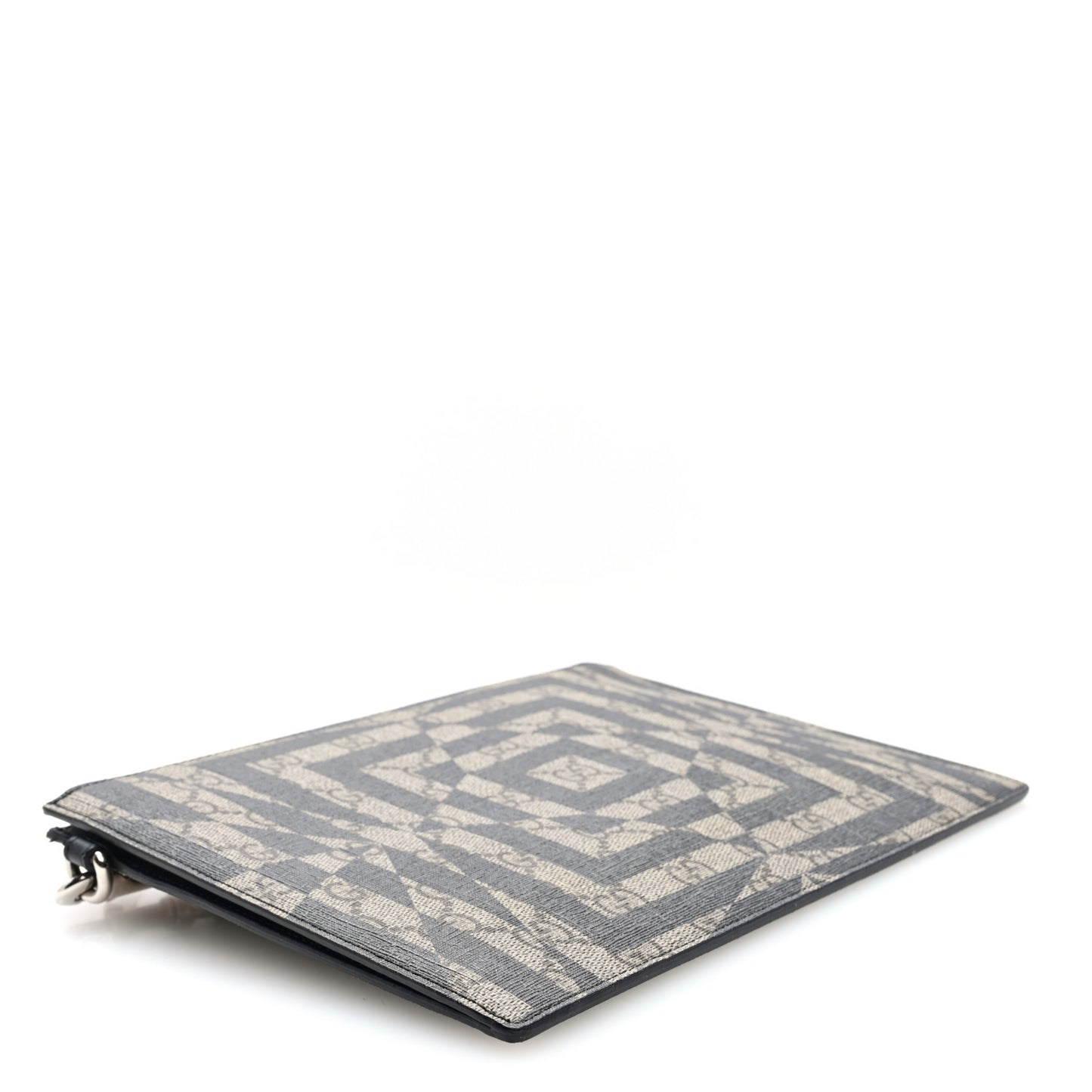 GG Supreme Monogram Caleido Wristlet Black