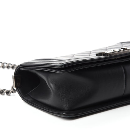 Chanel Calfskin Quilted Medium Boy Flap Black 6 of 13