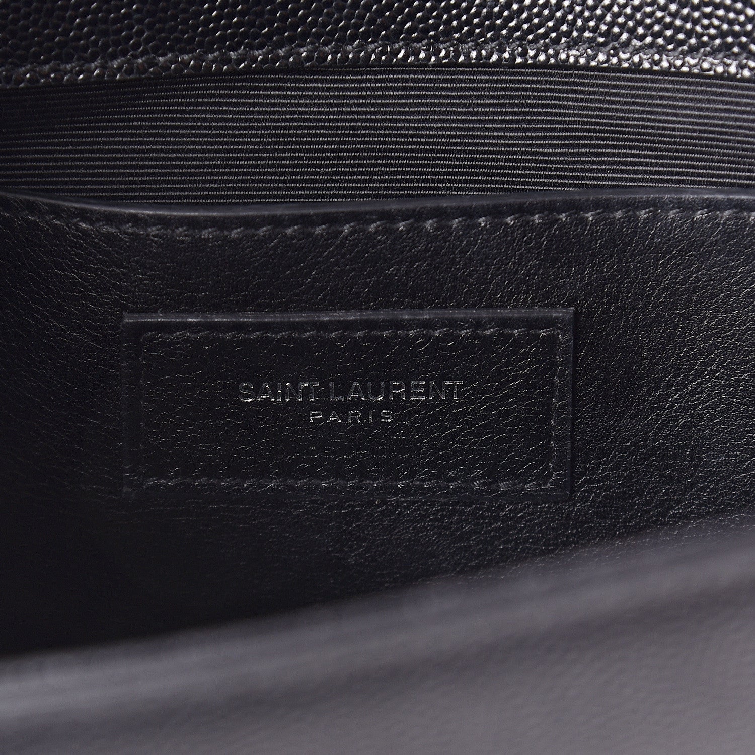 Saint Laurent Grain De Poudre Medium Classic Monogram Kate Satchel Black 5 of 8