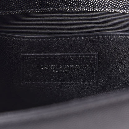 Saint Laurent Grain De Poudre Medium Classic Monogram Kate Satchel Black 5 of 8