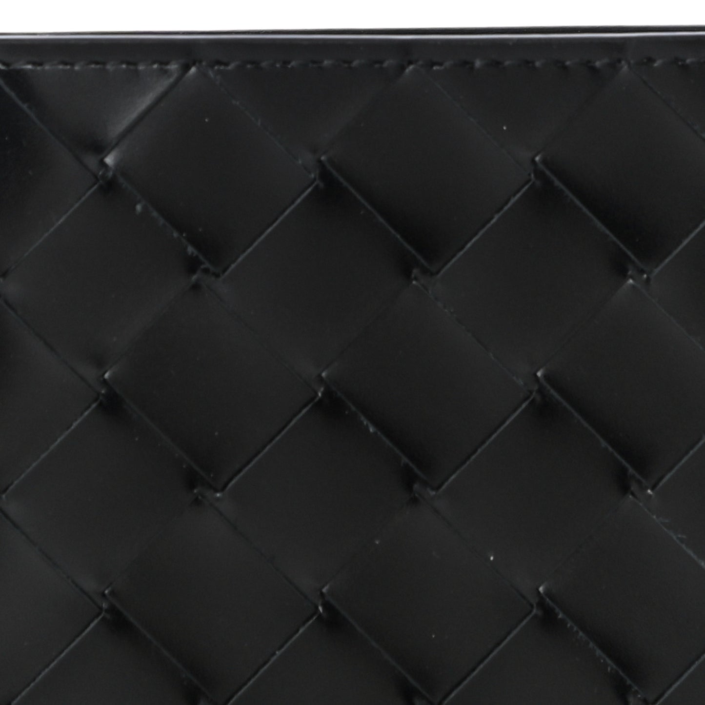 Nappa Maxi Intrecciato Bi-Fold Wallet Black