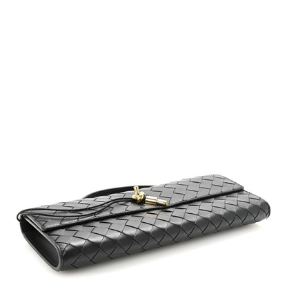 Bottega Veneta Nappa Intrecciato Long Andiamo Top Handle Clutch Black 4 of 6