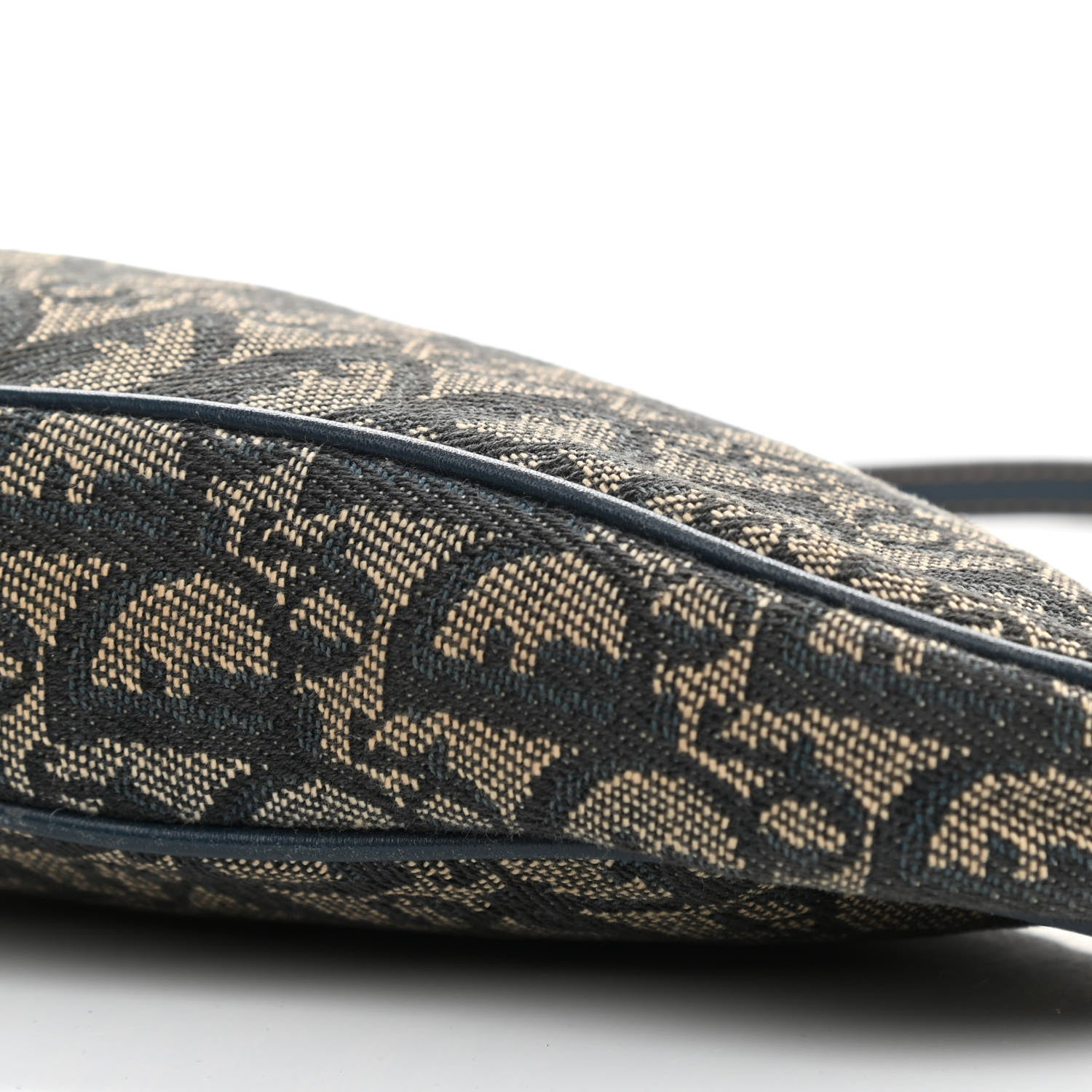 Christian Dior Monogram Mini Saddle Pochette Navy 9 of 12