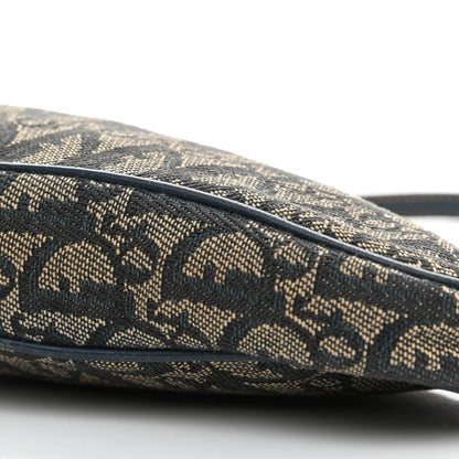 Christian Dior Monogram Mini Saddle Pochette Navy 9 of 12