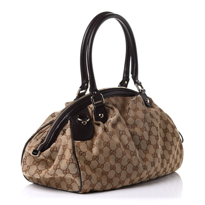 Gucci Monogram Medium Sukey Boston Bag Brown 2 of 10